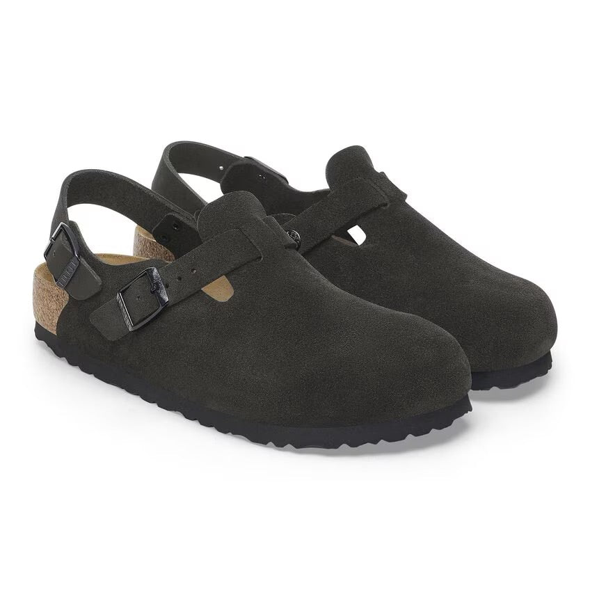 Birkenstock TOKIO 1028348 Noir | Suède Largeur Étroite - Boutique du Cordonnier