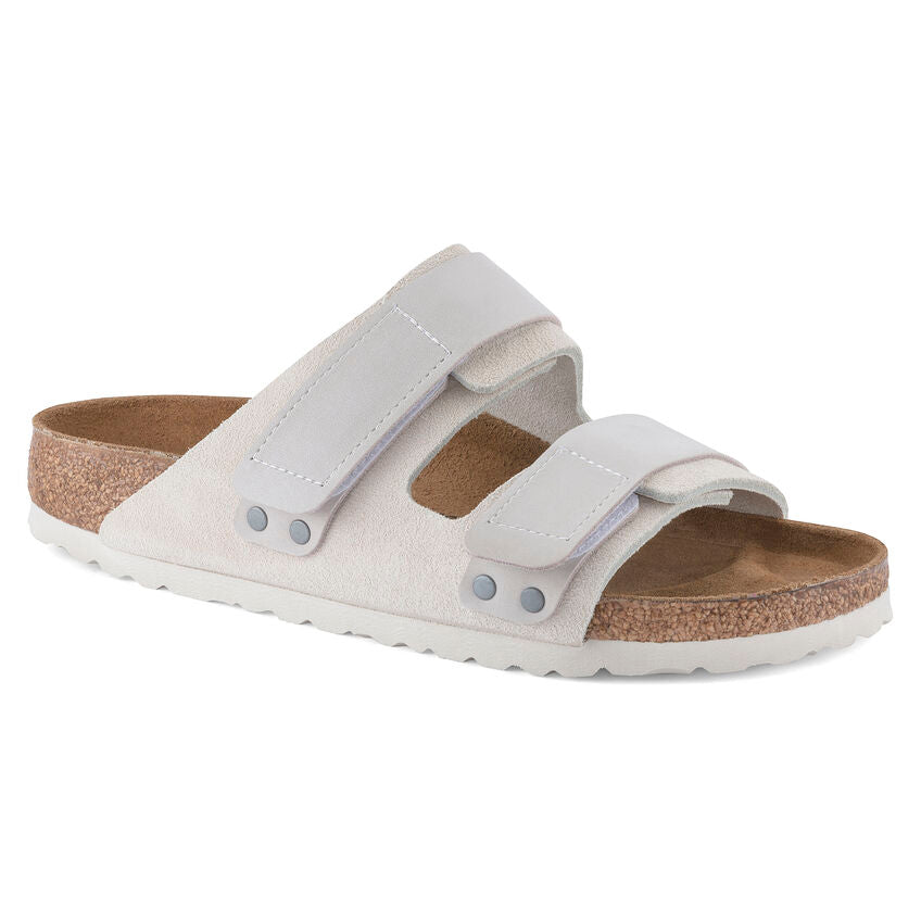 Birkenstock UJI 1024822 Antique White | Nubuck/Suède Largeur Étroite - Boutique du Cordonnier