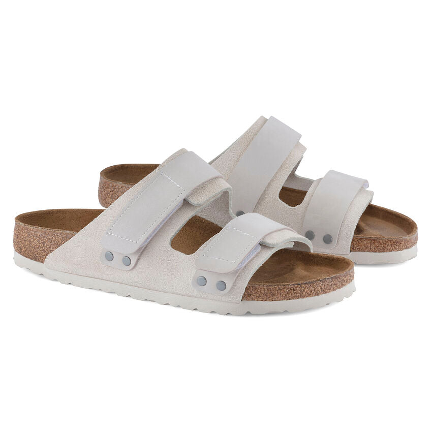 Birkenstock UJI 1024822 Antique White | Nubuck/Suède Largeur Étroite - Boutique du Cordonnier