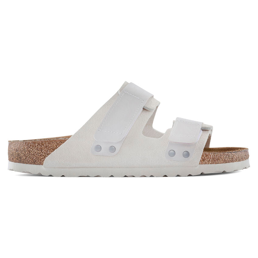 Birkenstock UJI 1024822 Antique White | Nubuck/Suède Largeur Étroite - Boutique du Cordonnier