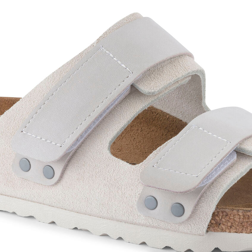 Birkenstock UJI 1024822 Antique White | Nubuck/Suède Largeur Étroite - Boutique du Cordonnier