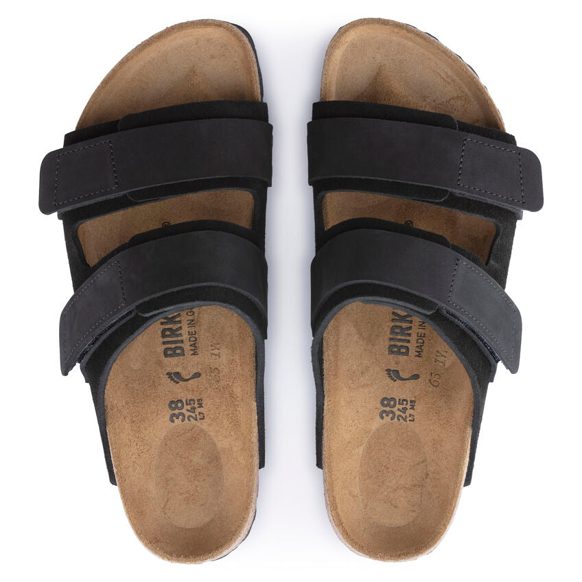 Birkenstock UJI 1024832 Noir | Nubuck/Suède Largeur Étroite - Boutique du Cordonnier