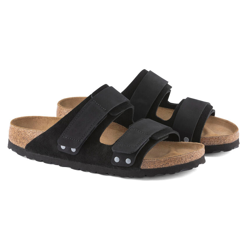 Birkenstock UJI 1024832 Noir | Nubuck/Suède Largeur Étroite - Boutique du Cordonnier