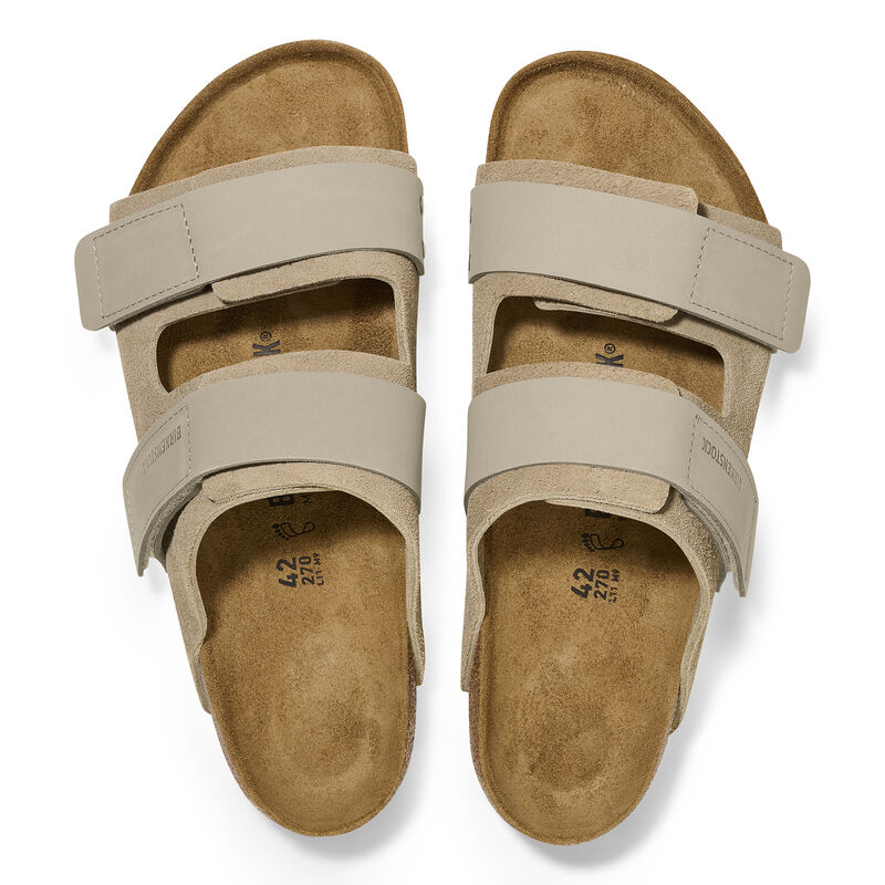 Birkenstock UJI 1025695 Taupe | Nubuck/Suède Largeur Étroite - Boutique du Cordonnier