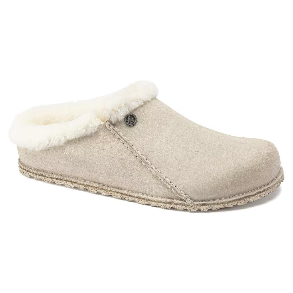 Birkenstock ZERMATT PREMIUM 1025051 Antique White | Suède/Shearling Largeur Étroite - Boutique du Cordonnier