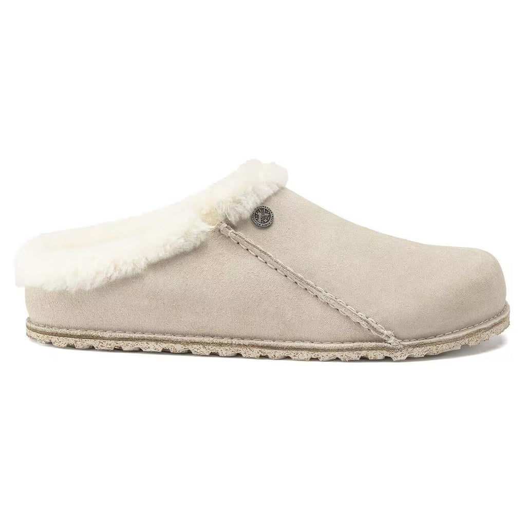 Birkenstock ZERMATT PREMIUM 1025051 Antique White | Suède/Shearling Largeur Étroite - Boutique du Cordonnier