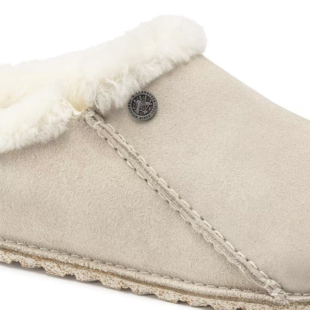 Birkenstock ZERMATT PREMIUM 1025051 Antique White | Suède/Shearling Largeur Étroite - Boutique du Cordonnier