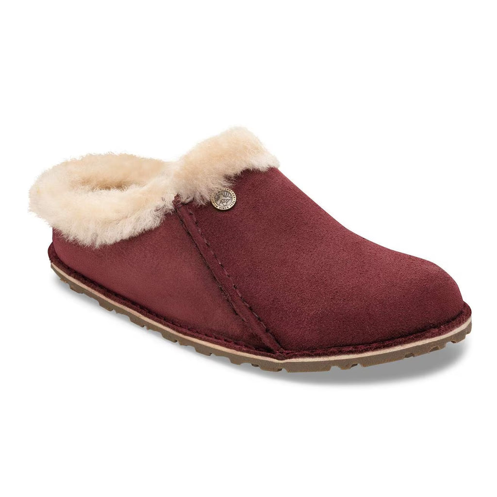 Birkenstock ZERMATT PREMIUM 1030315 Zinfandel | Suède/Shearling Largeur Étroite - Boutique du Cordonnier