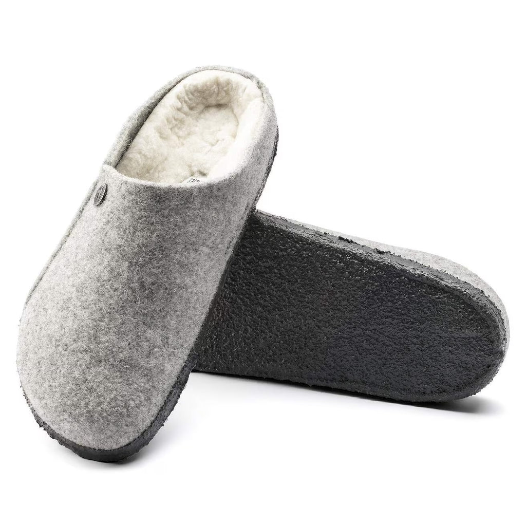Birkenstock ZERMATT SHEARLING 1015086 Light Gray | Laine/Shearling Largeur Étroite - Boutique du Cordonnier