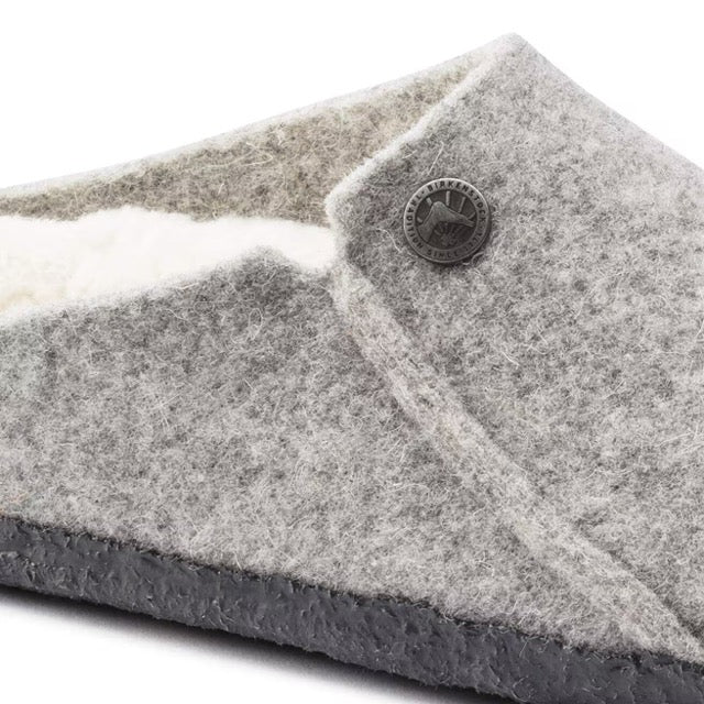 Birkenstock ZERMATT SHEARLING 1015086 Light Gray | Laine/Shearling Largeur Étroite - Boutique du Cordonnier