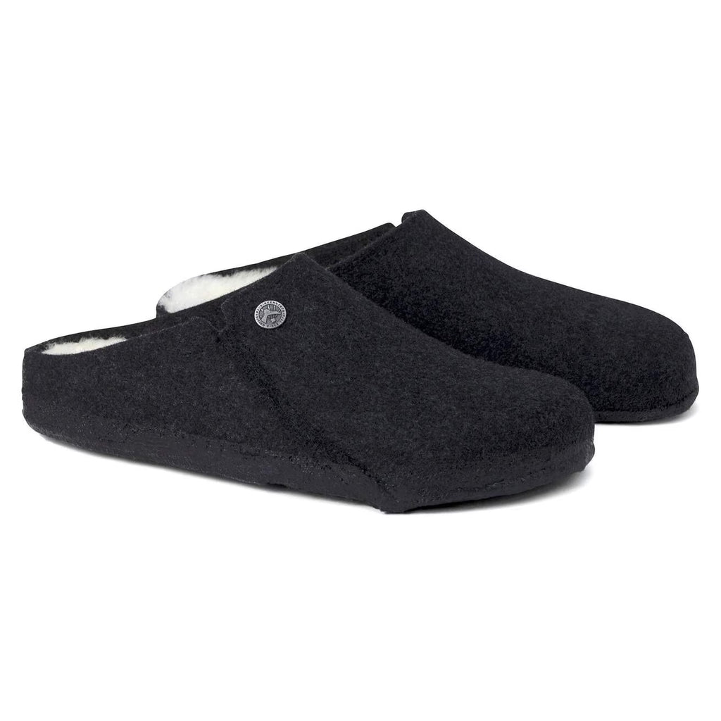 Birkenstock ZERMATT SHEARLING 1015090 Anthracite | Laine/Shearling Largeur Régulière - Boutique du Cordonnier