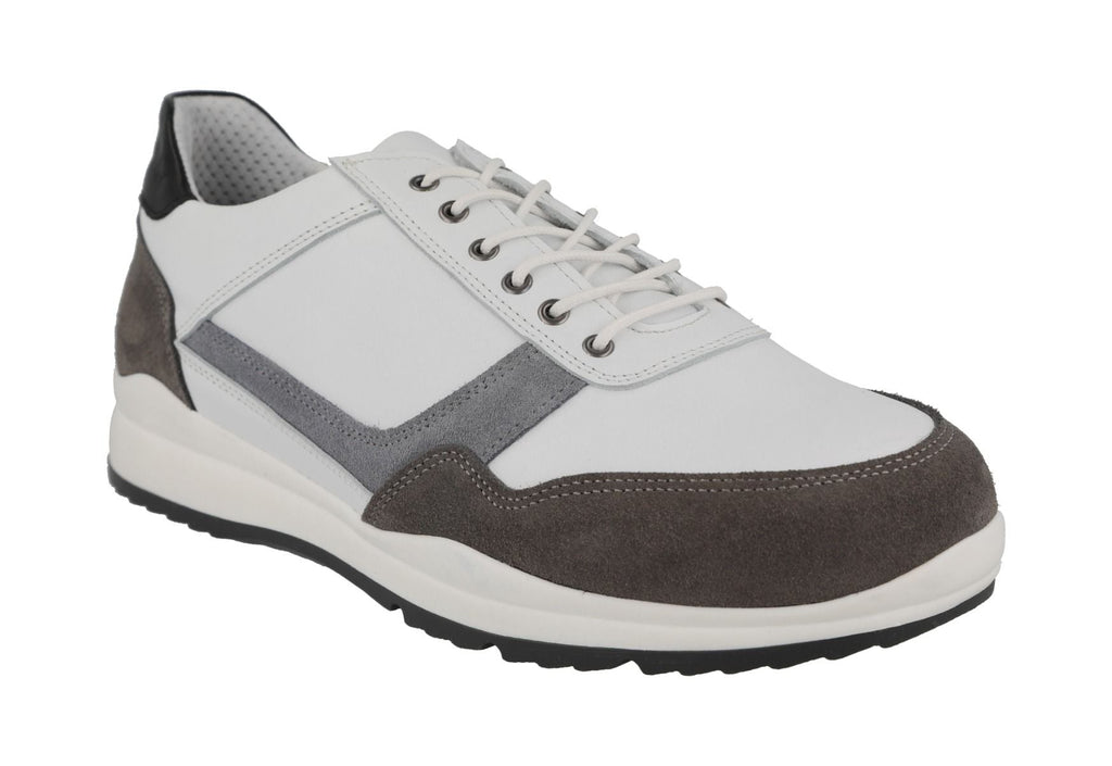 DB Shoes BENEDICT 89240W Blanc/Gris - Boutique du Cordonnier