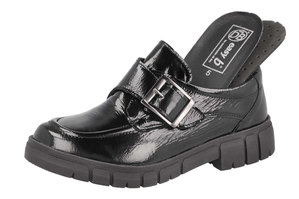 DB Shoes KIRBY 7532Q Black Crinkly - Boutique du Cordonnier