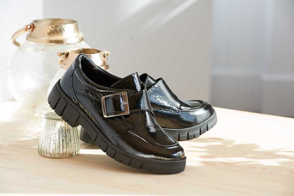 DB Shoes KIRBY 7532Q Black Crinkly - Boutique du Cordonnier