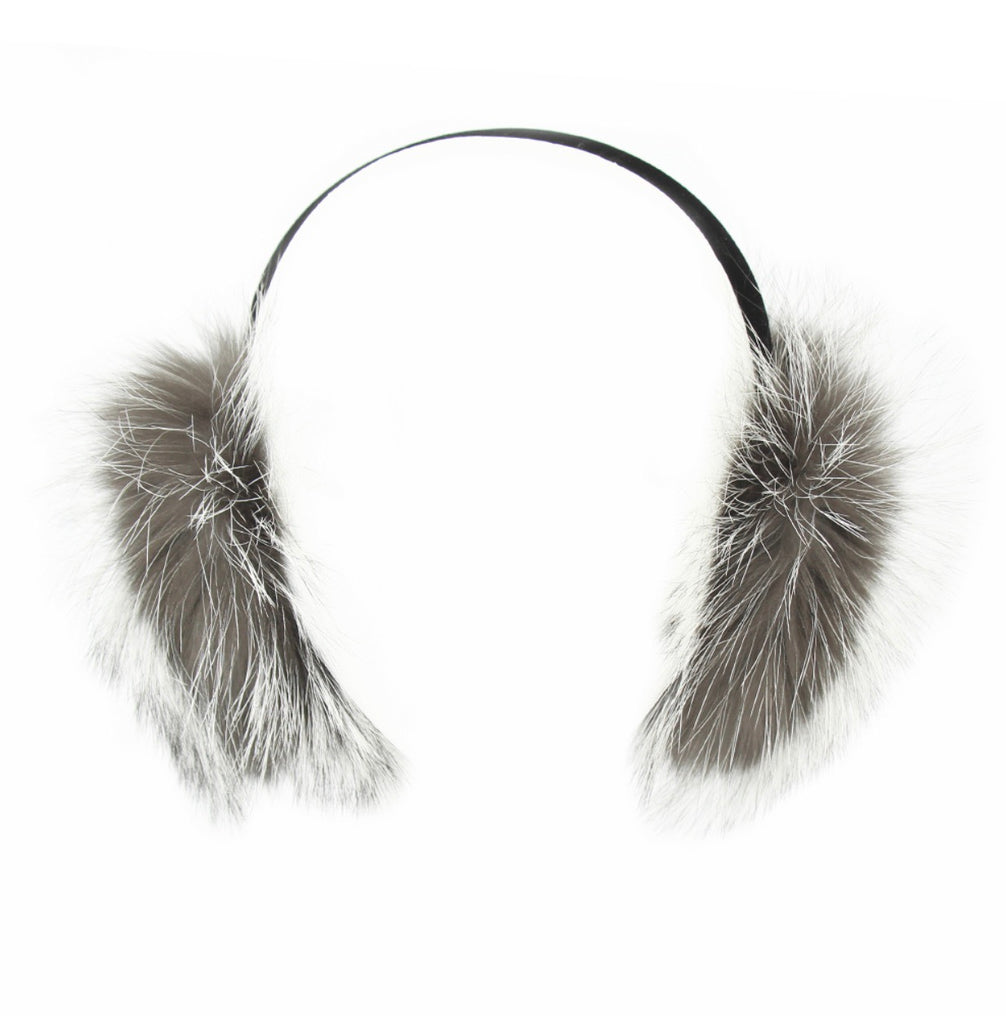 Fourrures Grenier Cache-oreilles Renard Argenté - Boutique du Cordonnier