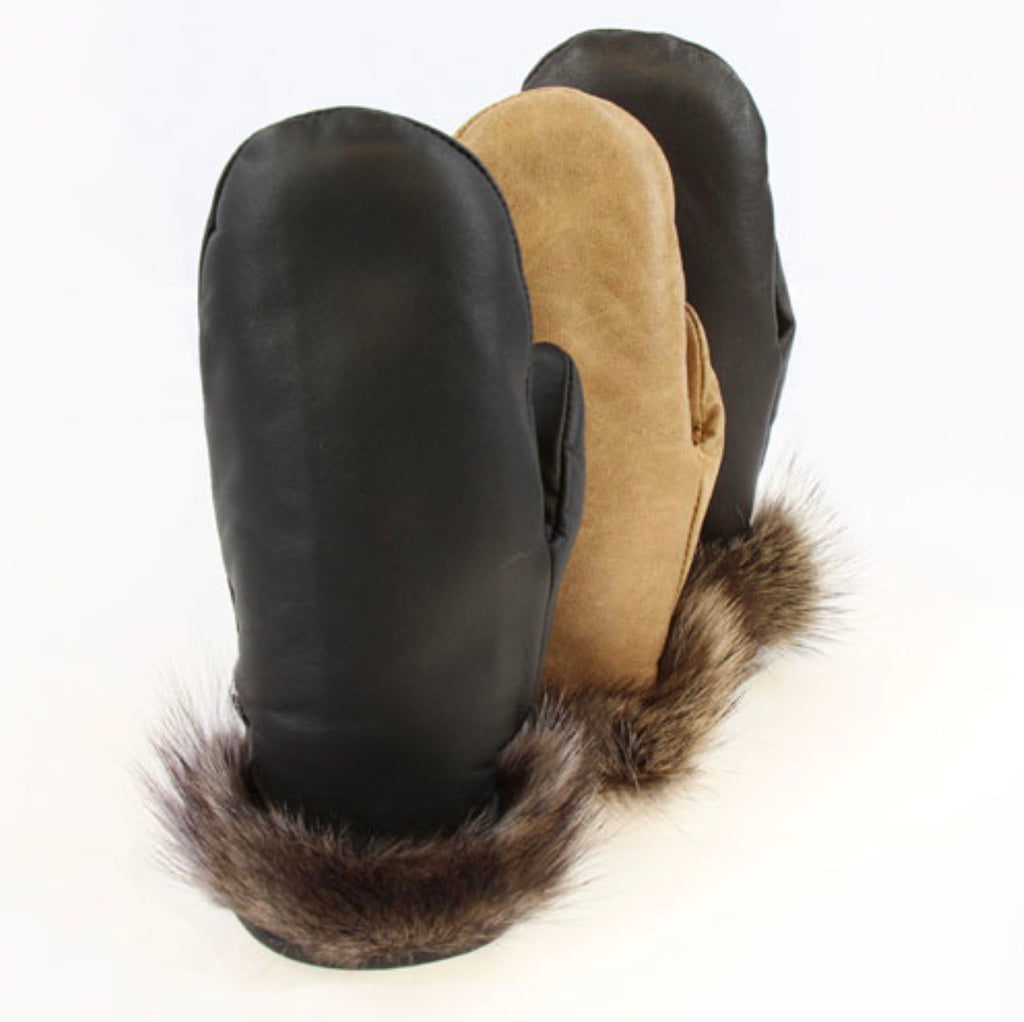 Fourrures Grenier Mitaines de Ville Cuir-Poignet Complet Chat Sauvage - Boutique du Cordonnier