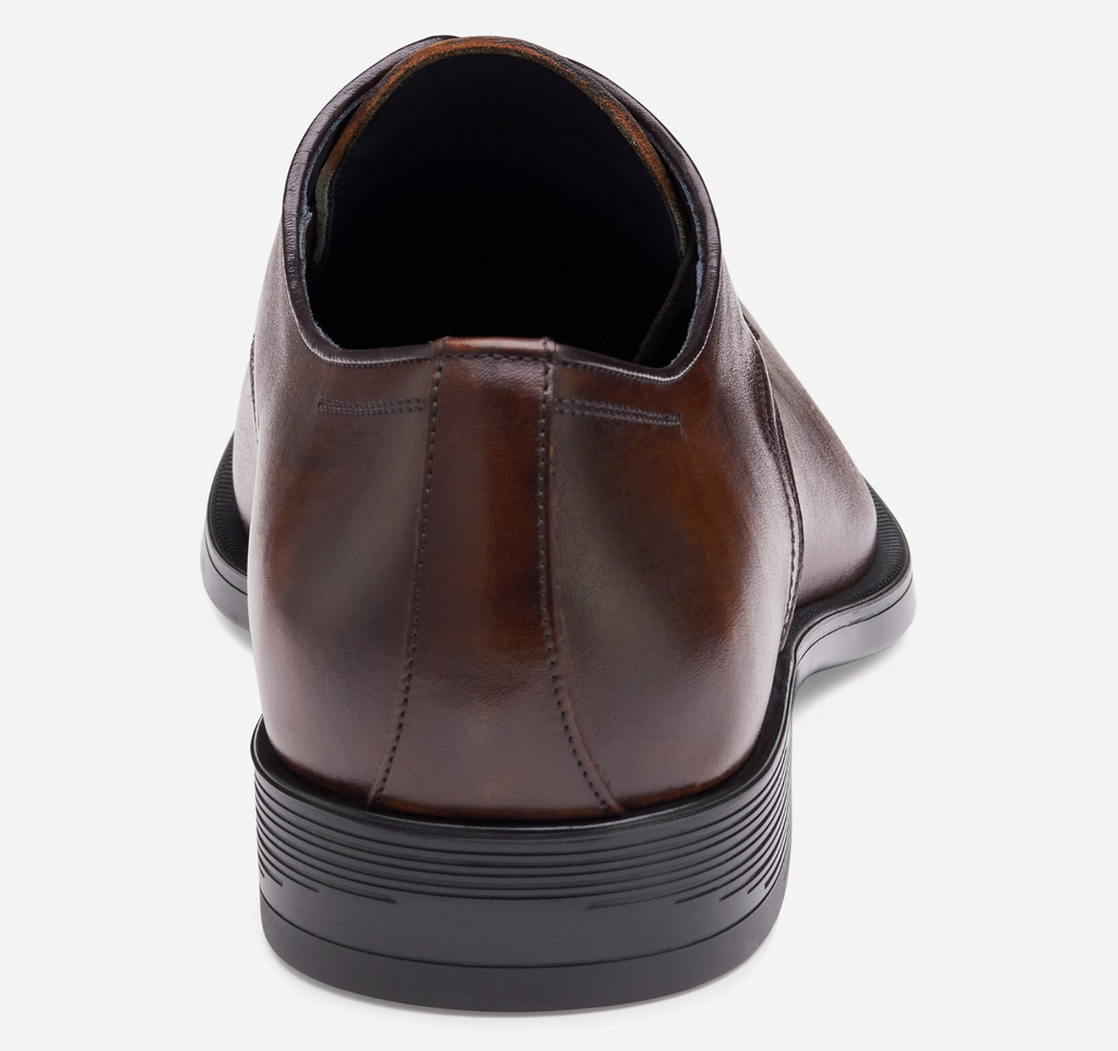 Johnston & Murphy FLYNCH Plain Toe 24-6324 Mahogany | Fabriqué en Italie - Boutique du Cordonnier