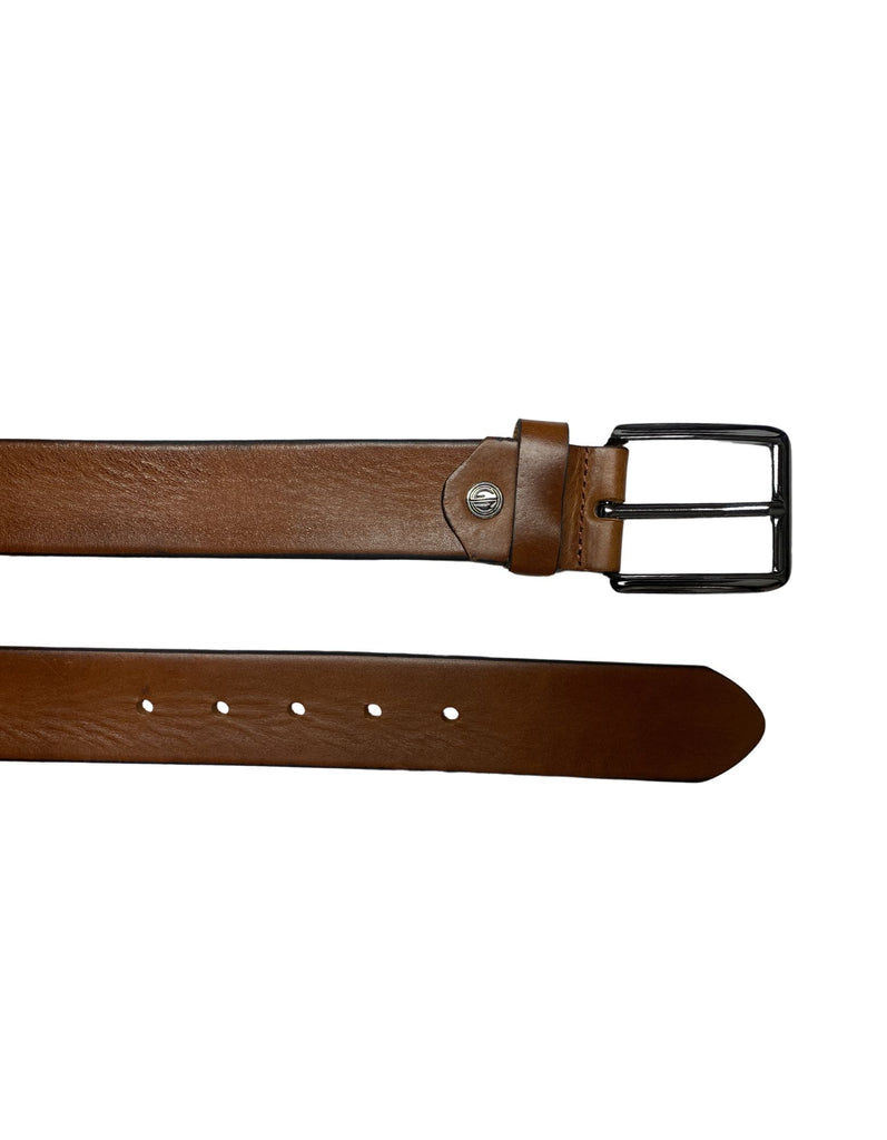 Lindenmann Ceinture en cuir li-368-22 Cognac - Boutique du Cordonnier