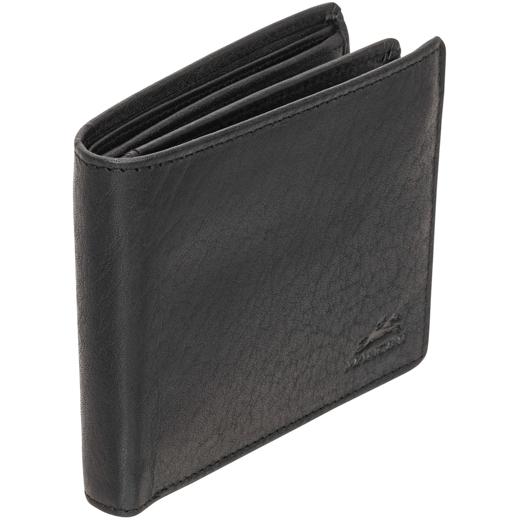 Mancini Portefeuille RFID avec volet au centre et pochette pour la monnaie 99-54183 | Cuir Buffalo - Boutique du Cordonnier