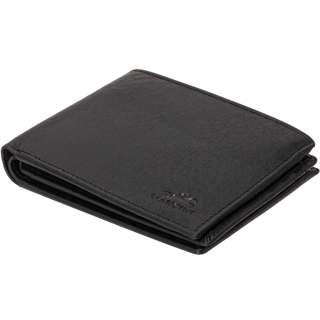 Mancini Portefeuille RFID avec volet au centre et pochette pour la monnaie 99-54183 | Cuir Buffalo - Boutique du Cordonnier