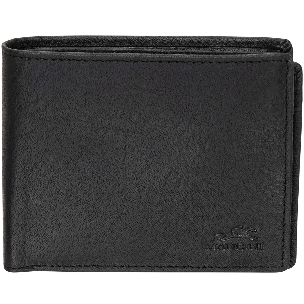 Mancini Portefeuille RFID avec volet au centre et pochette pour la monnaie 99-54183 | Cuir Buffalo - Boutique du Cordonnier