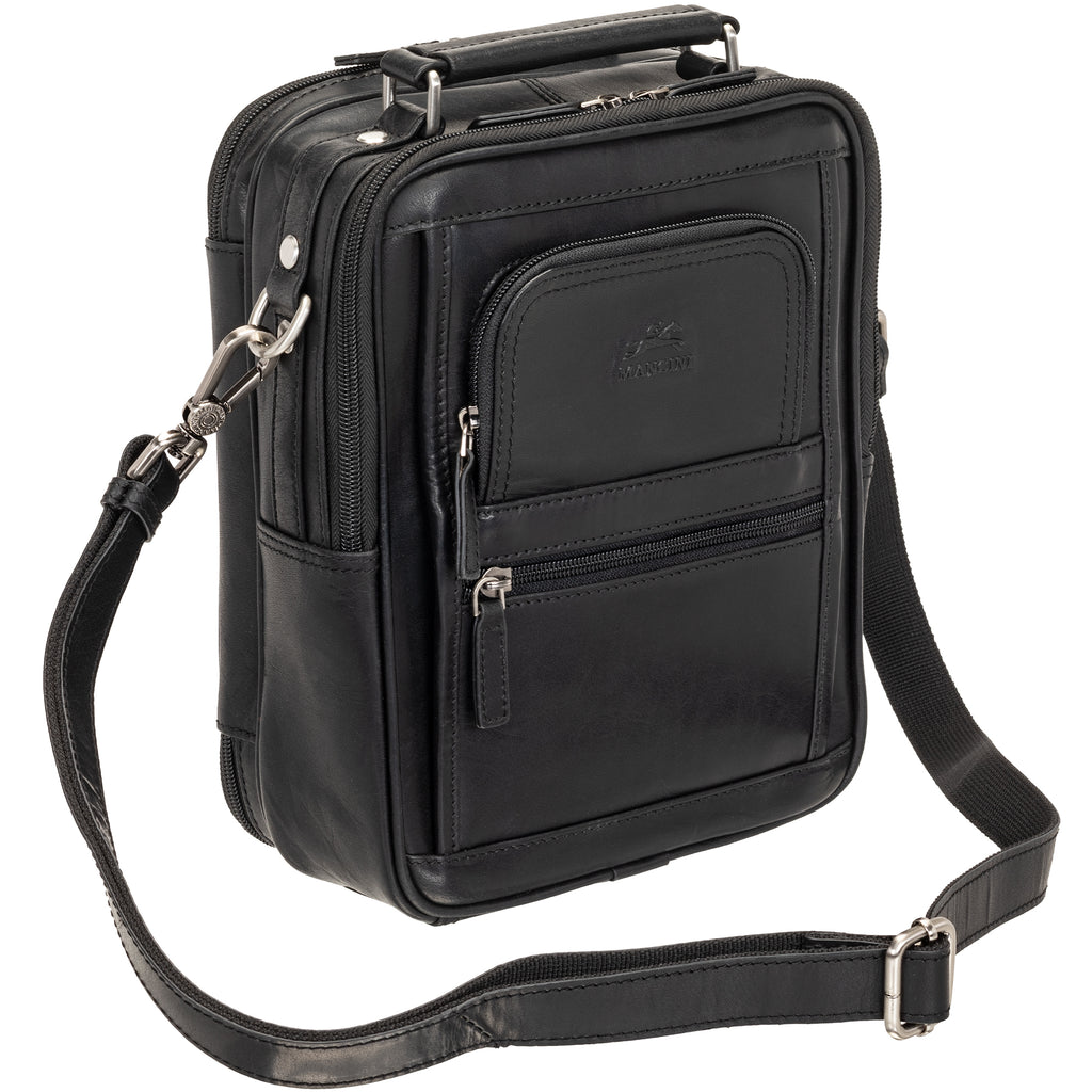 Mancini Buffalo Grand sac unisexe avec organisateur arrière à fermeture éclair 99-5412 | Cuir - Boutique du Cordonnier