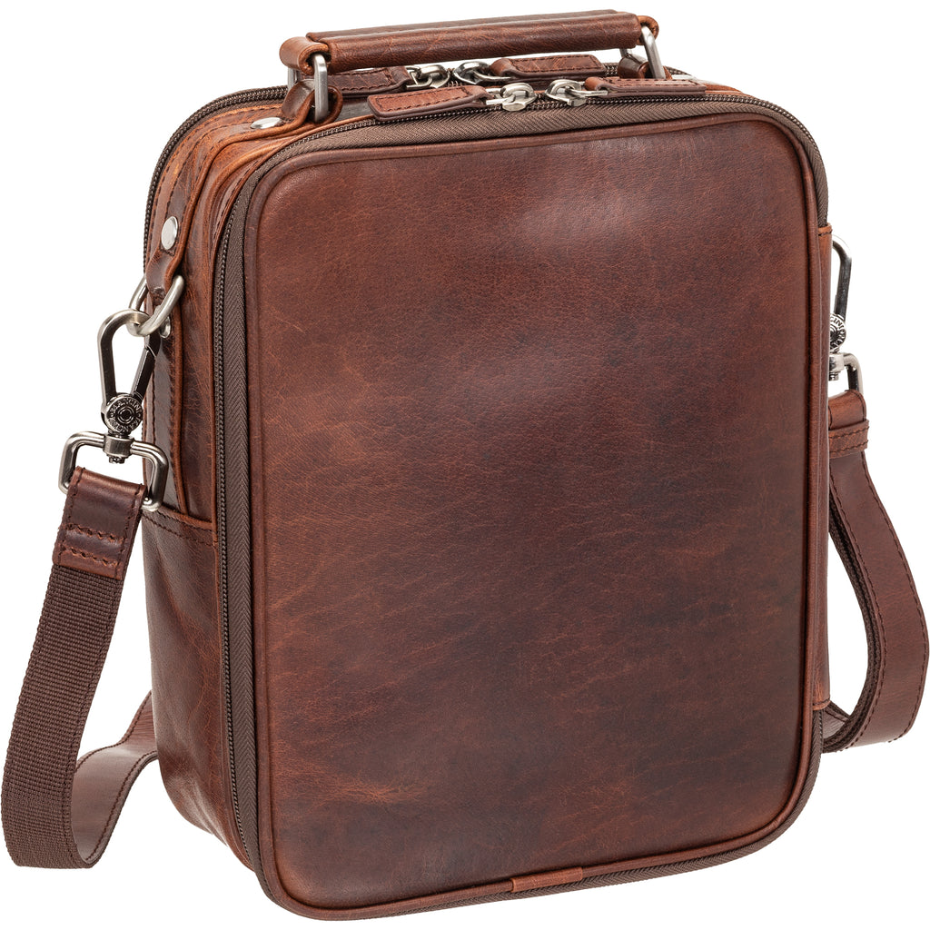 Mancini Buffalo Grand sac unisexe avec organisateur arrière à fermeture éclair 99-5412 | Cuir - Boutique du Cordonnier