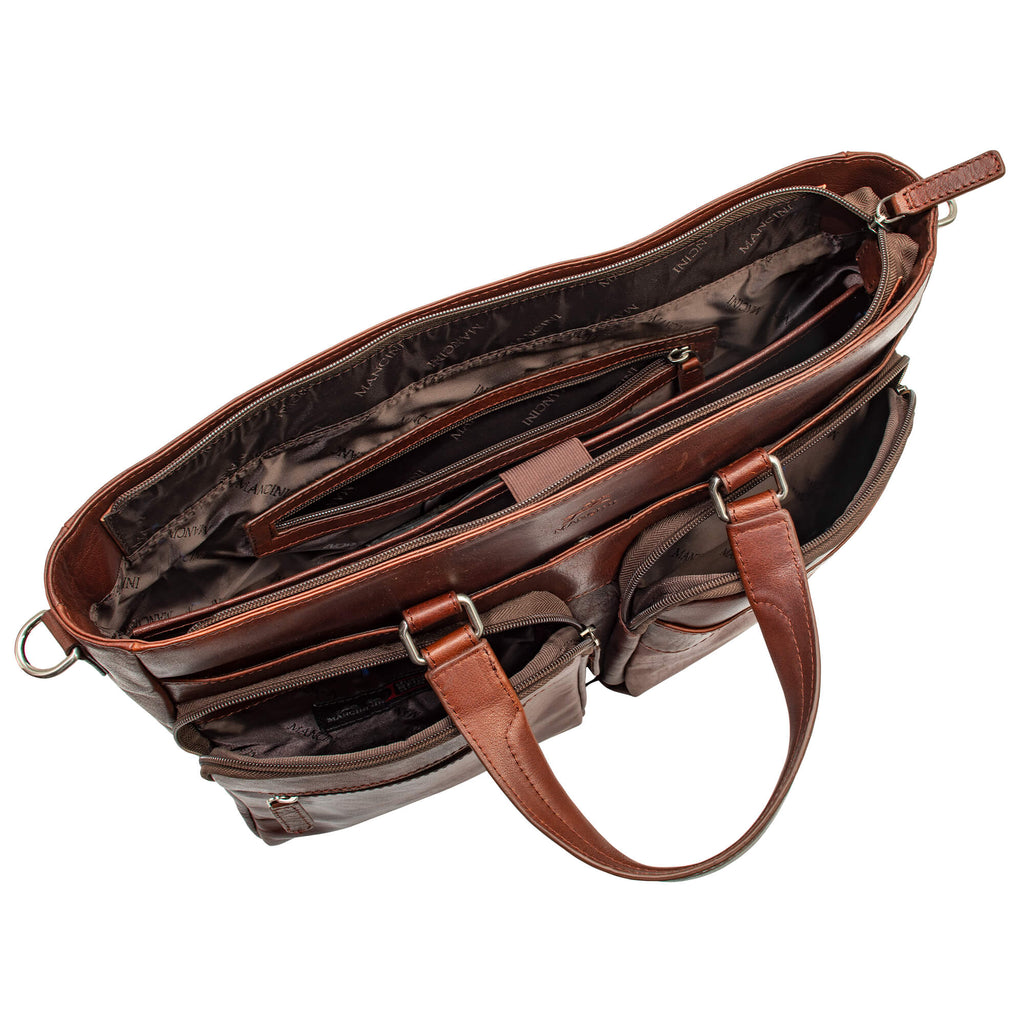 Mancini Fourre-tout pour portable 14po 99-5484 | Cuir - Boutique du Cordonnier