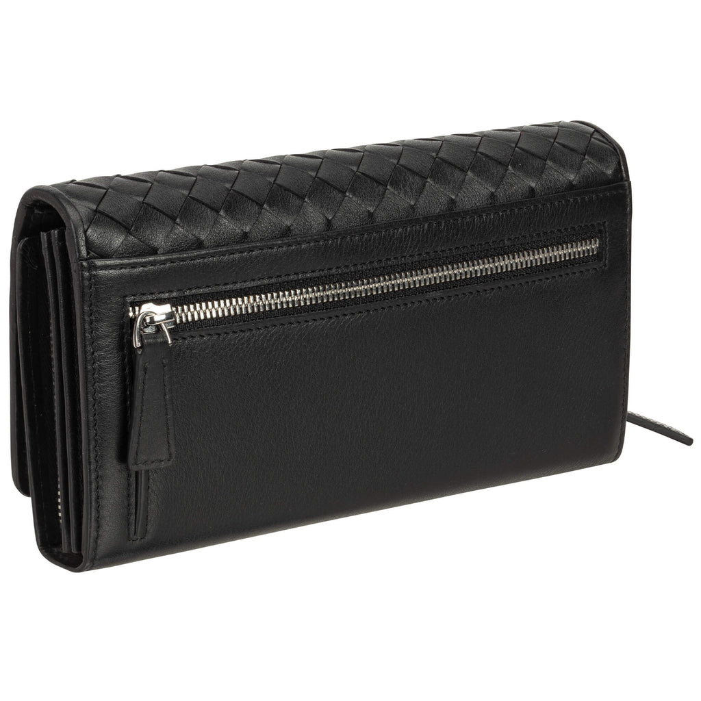 Mancini Panier Tissé portefeuille RFID "clutch” 6500376 | Cuir - Boutique du Cordonnier