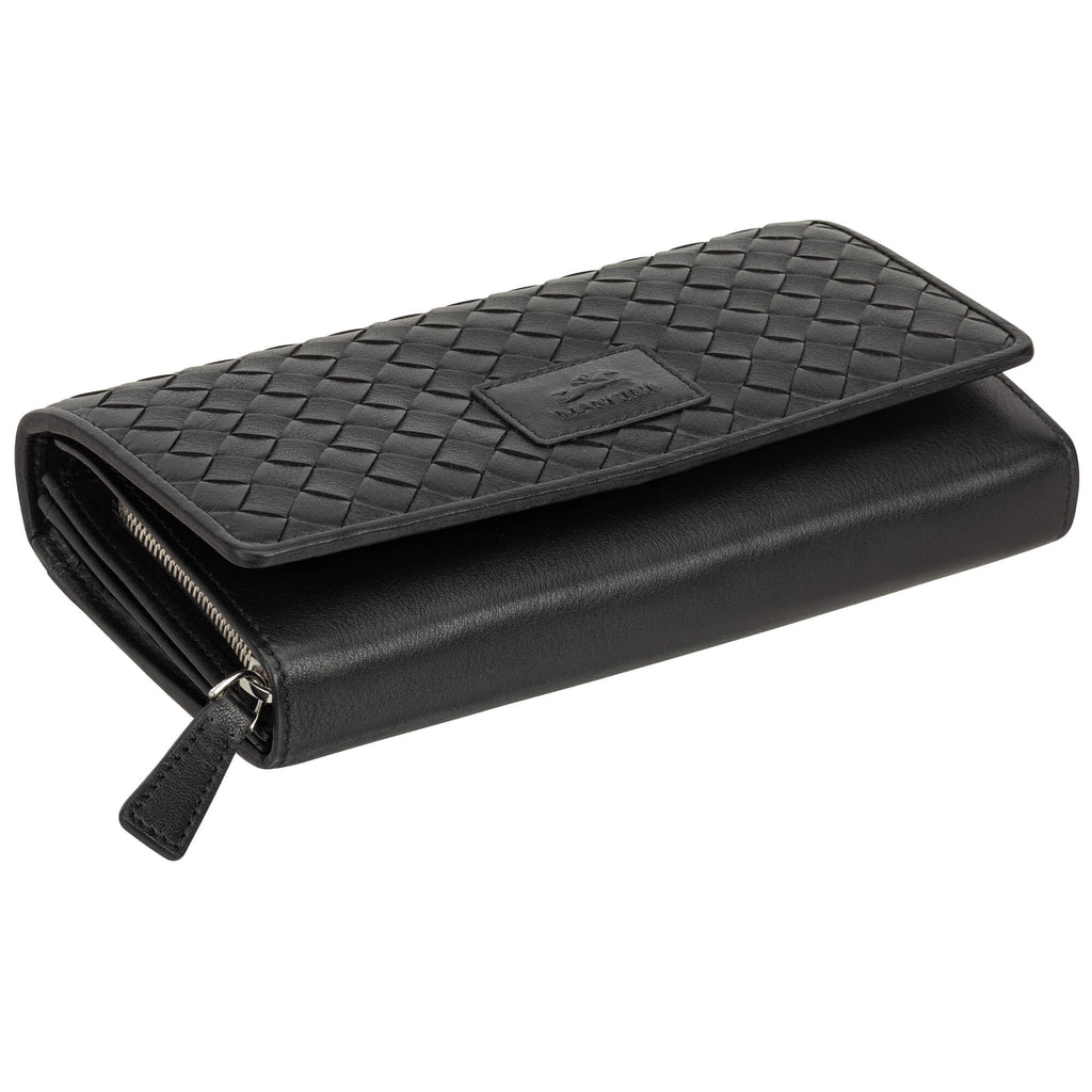 Mancini Panier Tissé portefeuille RFID "clutch” 6500376 | Cuir - Boutique du Cordonnier