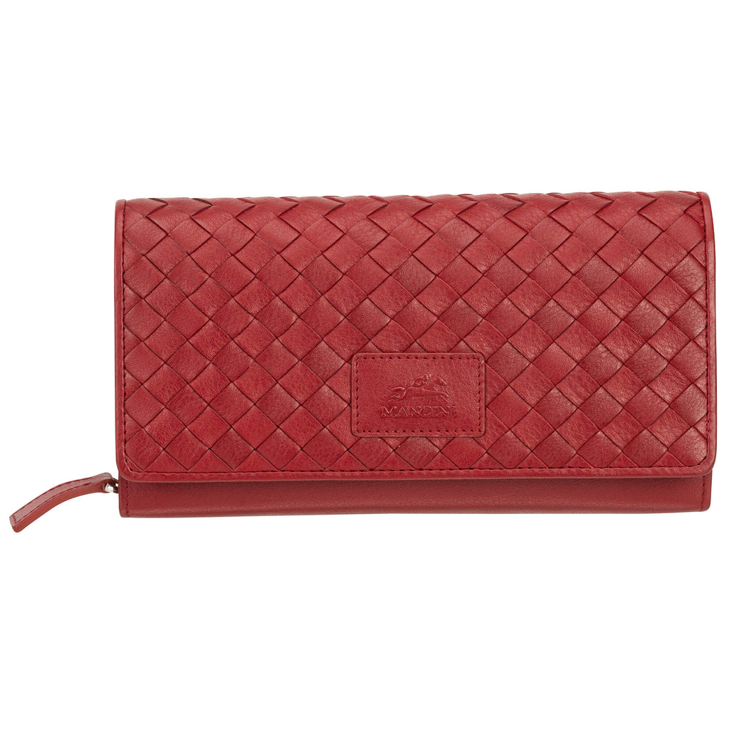 Mancini Panier Tissé portefeuille RFID "clutch” 6500376 | Cuir - Boutique du Cordonnier