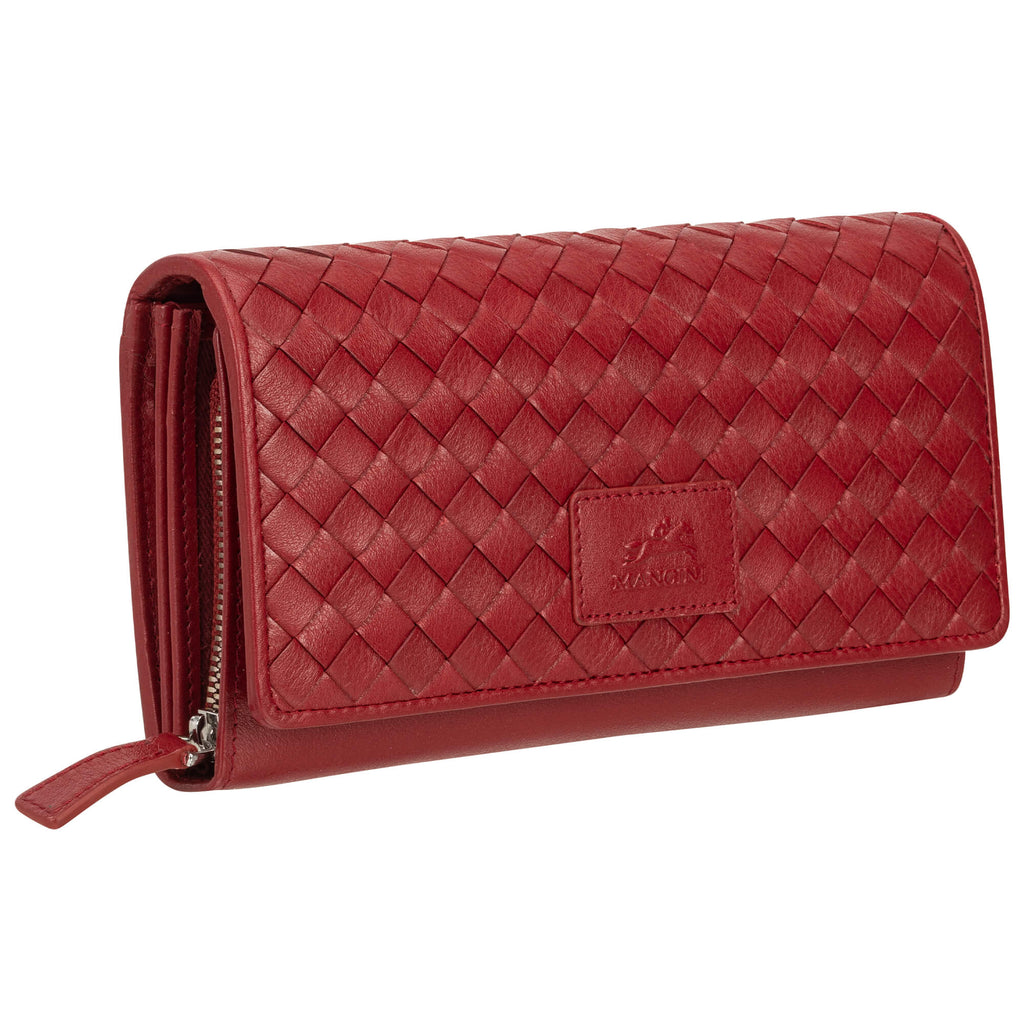 Mancini Panier Tissé portefeuille RFID "clutch” 6500376 | Cuir - Boutique du Cordonnier