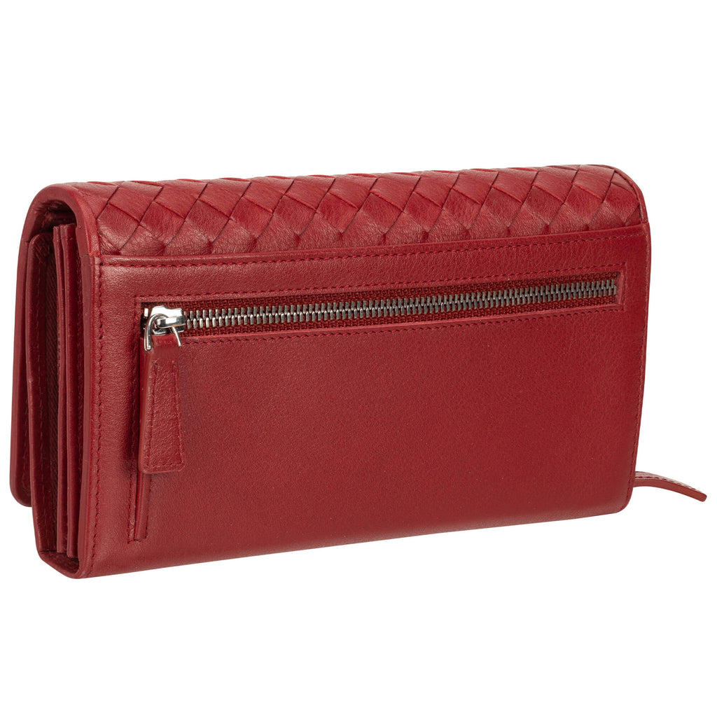 Mancini Panier Tissé portefeuille RFID "clutch” 6500376 | Cuir - Boutique du Cordonnier