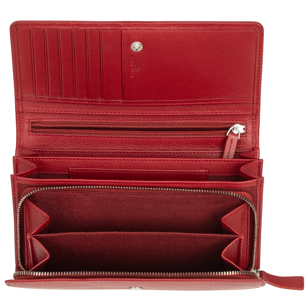 Mancini Panier Tissé portefeuille RFID "clutch” 6500376 | Cuir - Boutique du Cordonnier