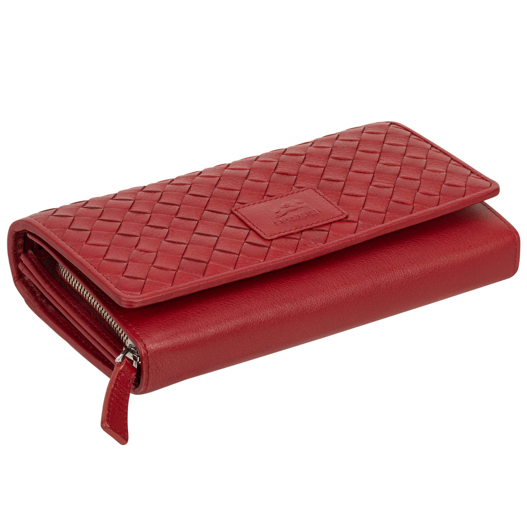 Mancini Panier Tissé portefeuille RFID "clutch” 6500376 | Cuir - Boutique du Cordonnier