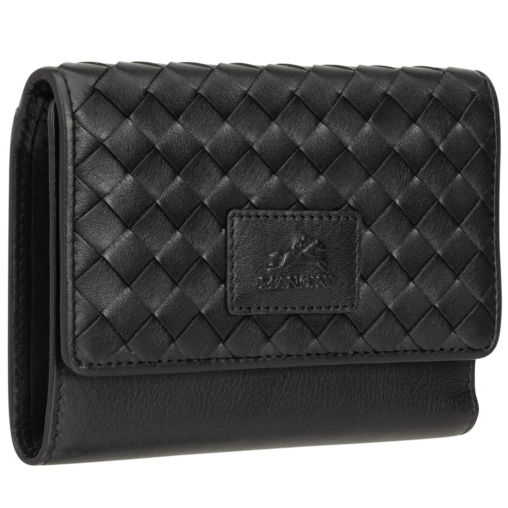 Mancini Panier Tissé portefeuille RFID moyen 6500377 | Cuir - Boutique du Cordonnier