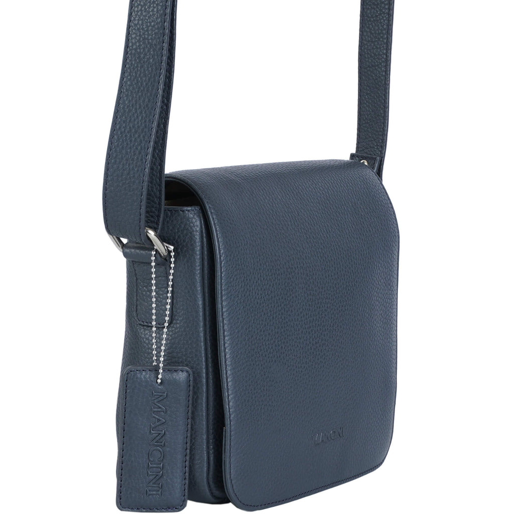 Mancini Pebbled Sac à bandoulière Page HBP1072 | Cuir - Boutique du Cordonnier