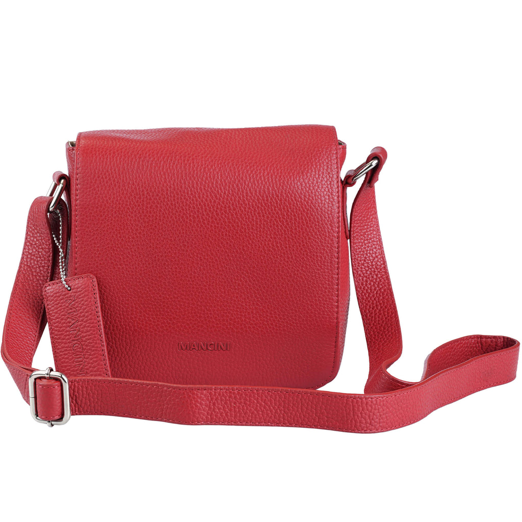 Mancini Pebbled Sac à bandoulière Page HBP1072 | Cuir - Boutique du Cordonnier