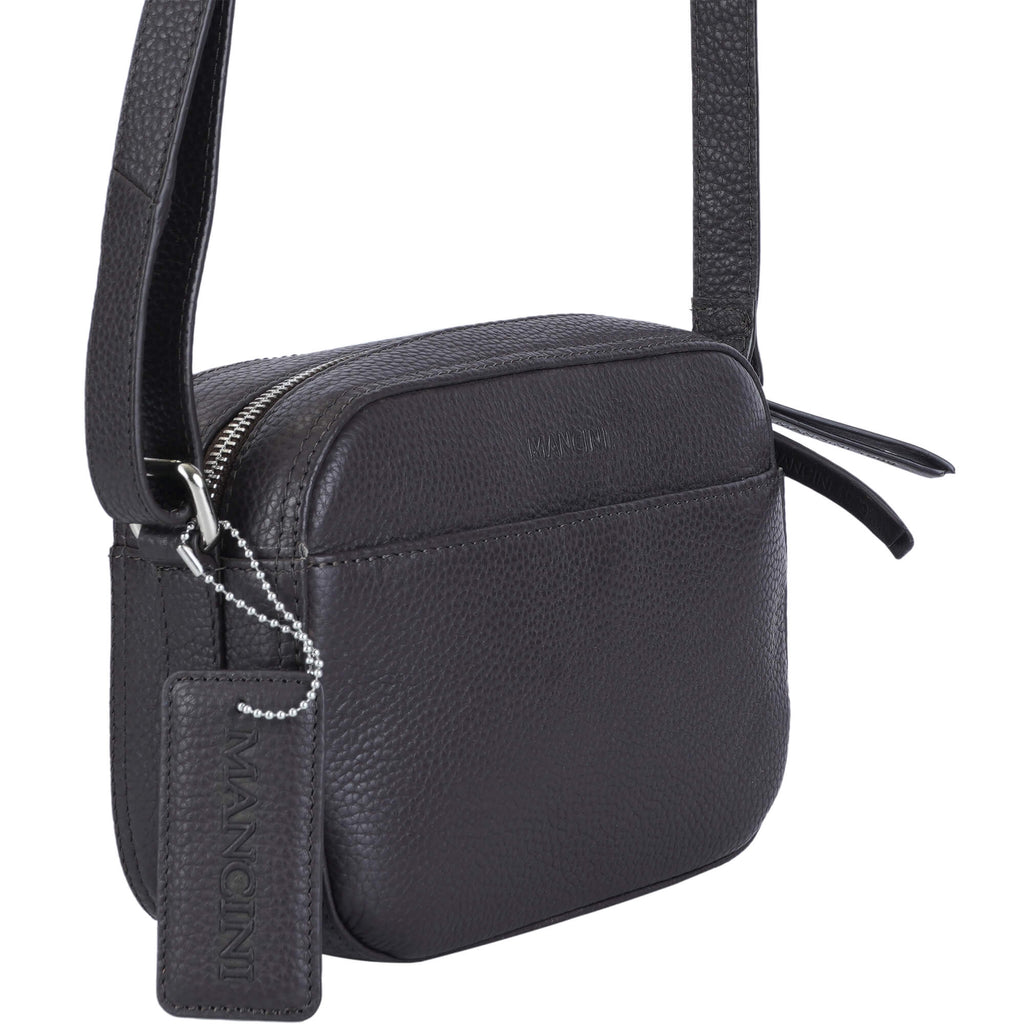 Mancini Pebbled Sac à bandoulière porté croisé Clara PBH1067 | Cuir - Boutique du Cordonnier