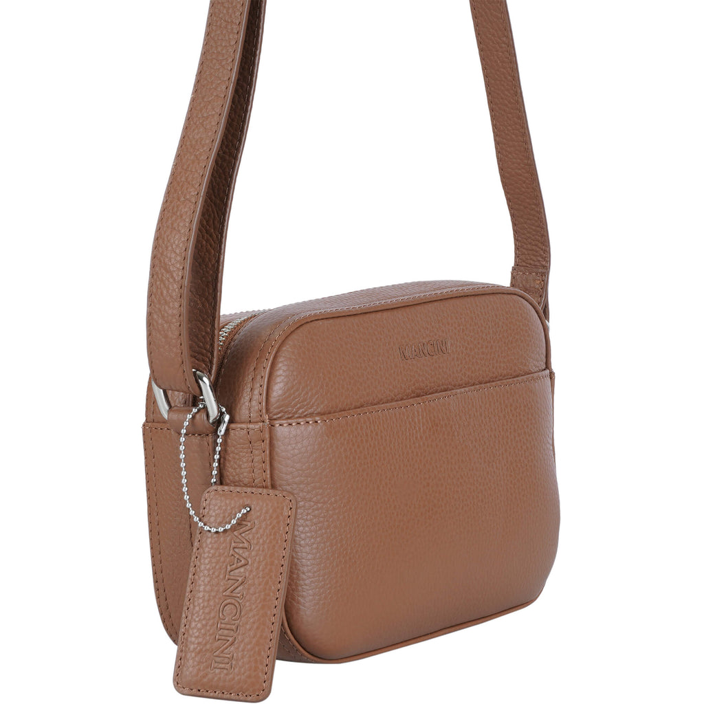 Mancini Pebbled Sac à bandoulière porté croisé Clara PBH1067 | Cuir - Boutique du Cordonnier