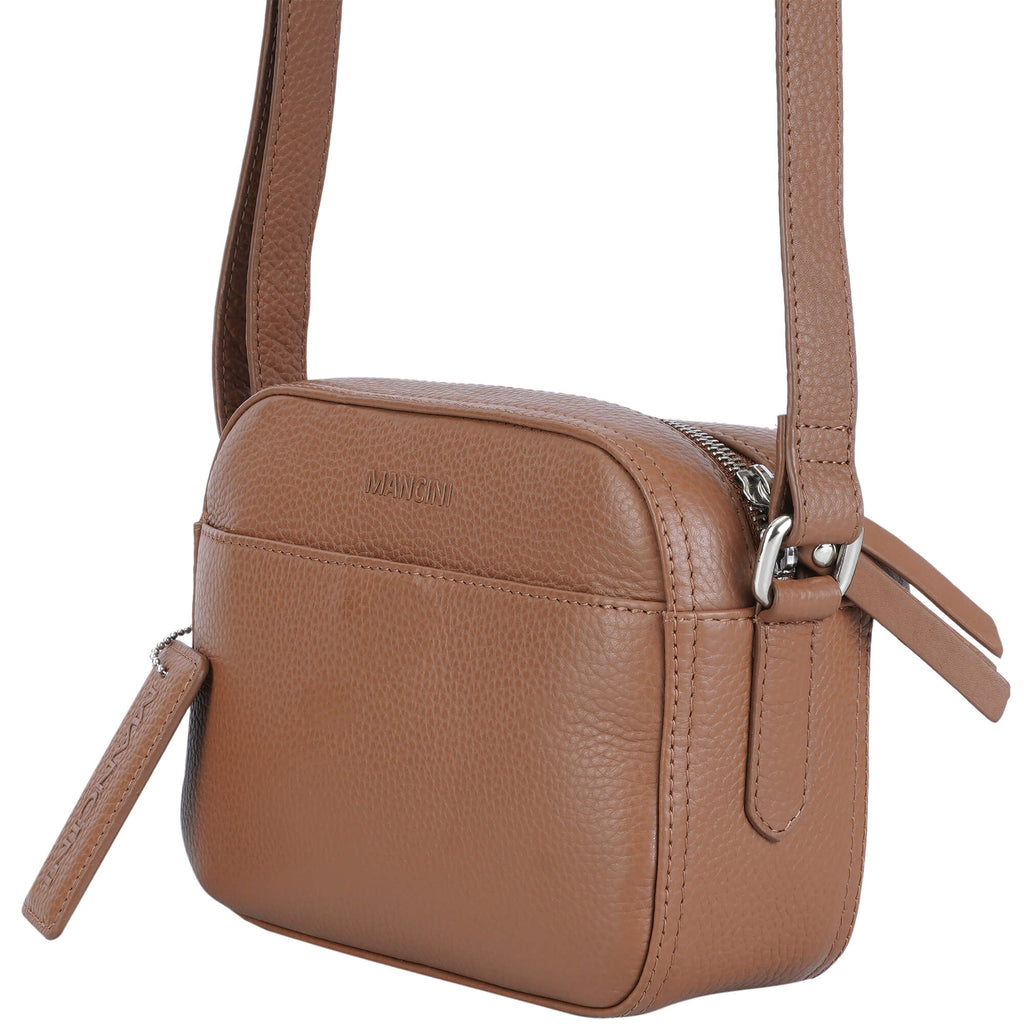 Mancini Pebbled Sac à bandoulière porté croisé Clara PBH1067 | Cuir - Boutique du Cordonnier