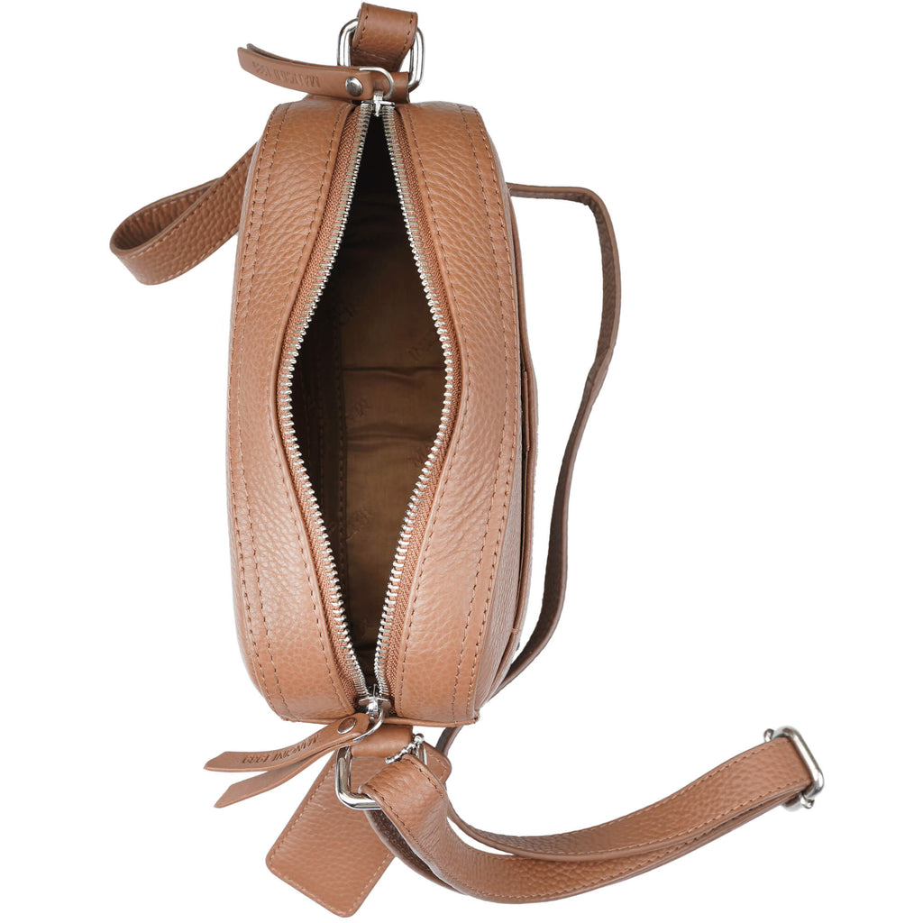 Mancini Pebbled Sac à bandoulière porté croisé Clara PBH1067 | Cuir - Boutique du Cordonnier