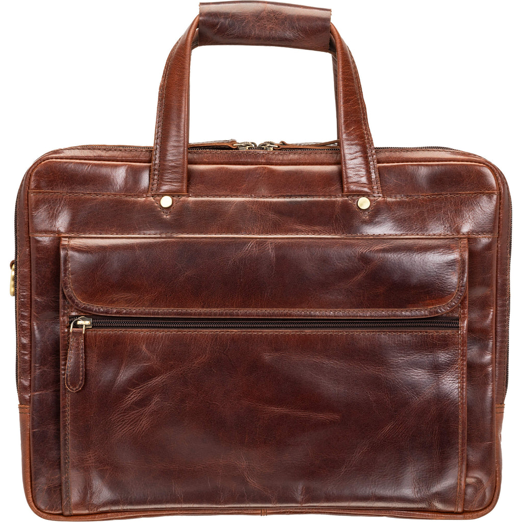 Mancini Porte-documents Buffalo à trois compartiments pour portable 15.6 po 23-3523 | Cuir - Boutique du Cordonnier