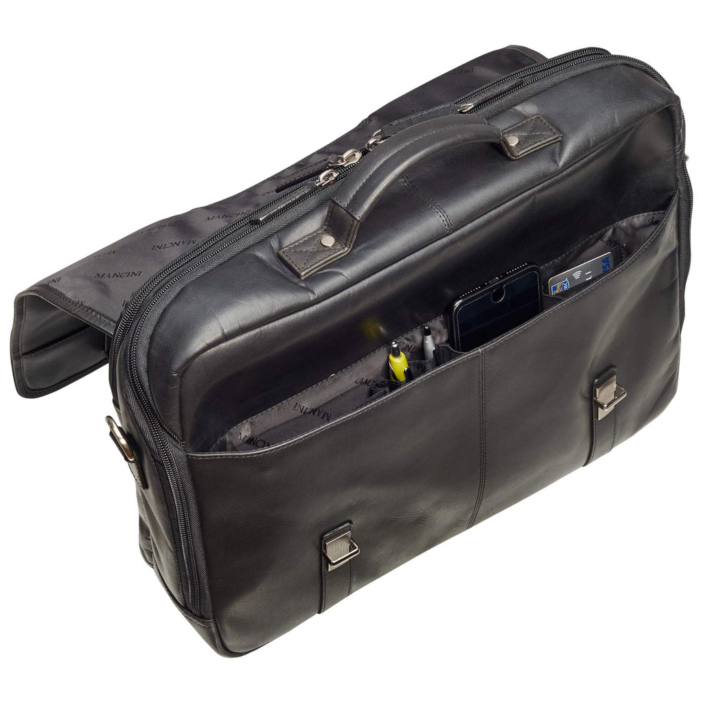 Mancini Porte-documents à deux compartiments pour portable 99-54232 | Cuir - Boutique du Cordonnier