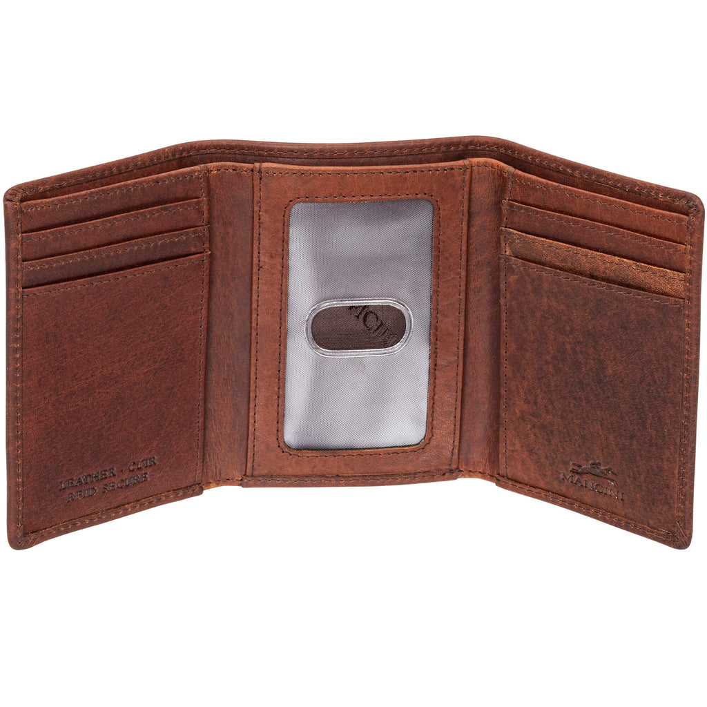 Mancini Portefeuille RFID à trois volets 99-54162 | Cuir Buffalo - Boutique du Cordonnier