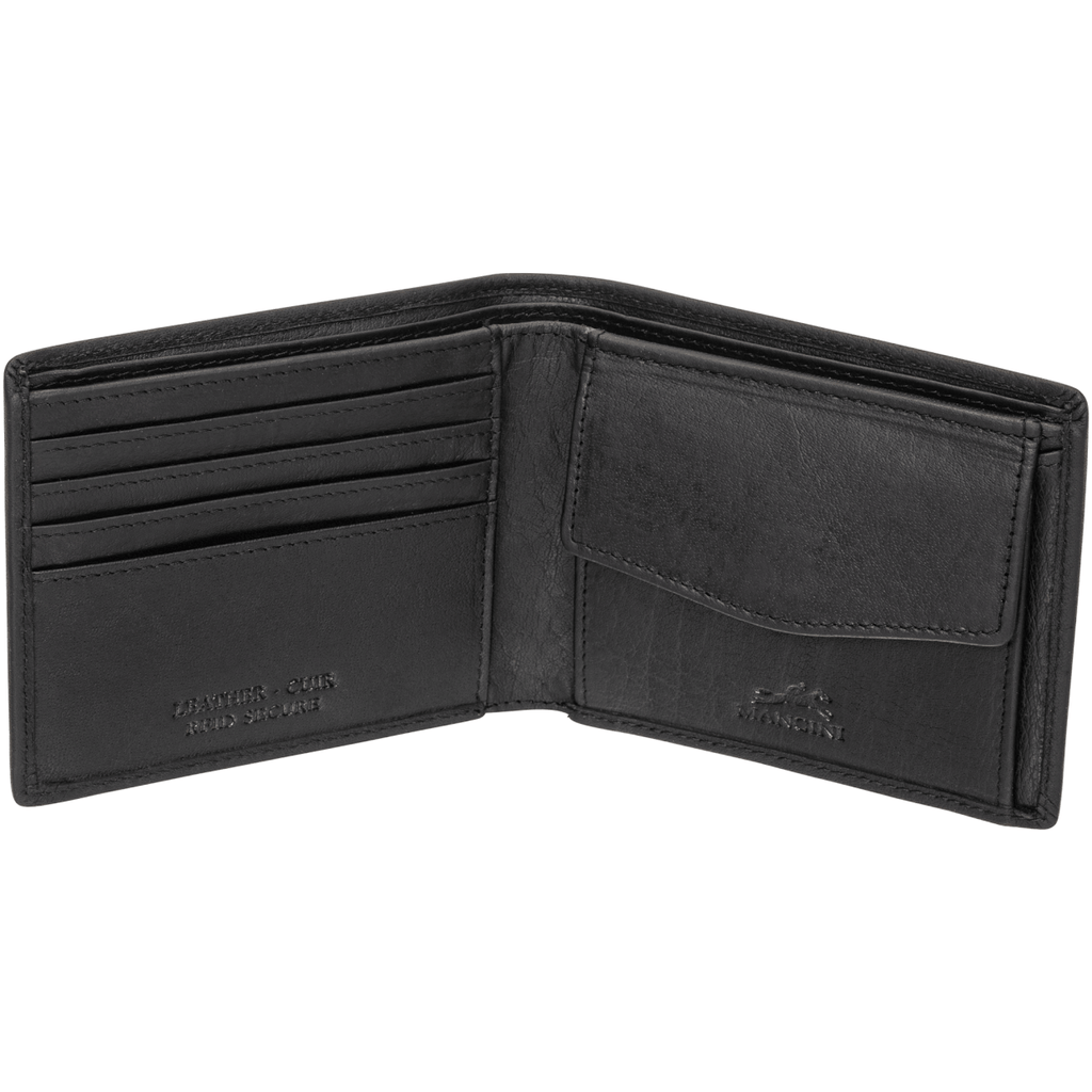 Mancini Portefeuille RFID avec poche pour la monnaie Buffalo 99-54151 | Cuir - Boutique du Cordonnier