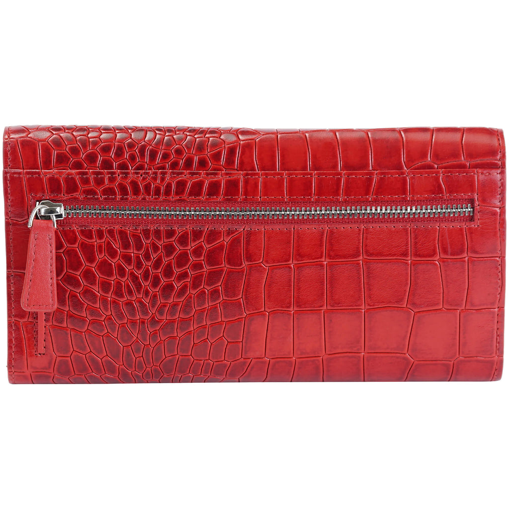 Mancini Portefeuille quadripliant Croco2 RFID 6900369 | Cuir - Boutique du Cordonnier