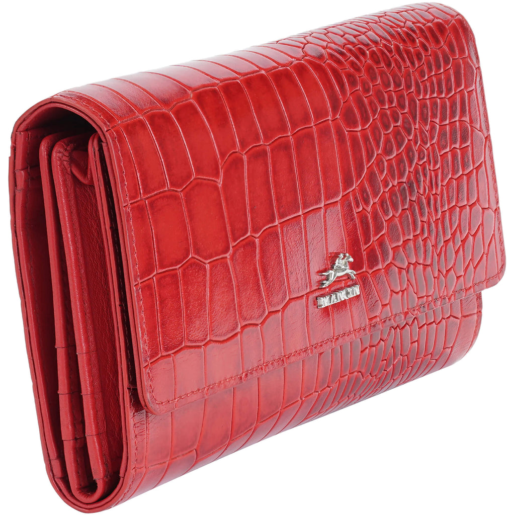 Mancini Portefeuille quadripliant Croco2 RFID 6900369 | Cuir - Boutique du Cordonnier