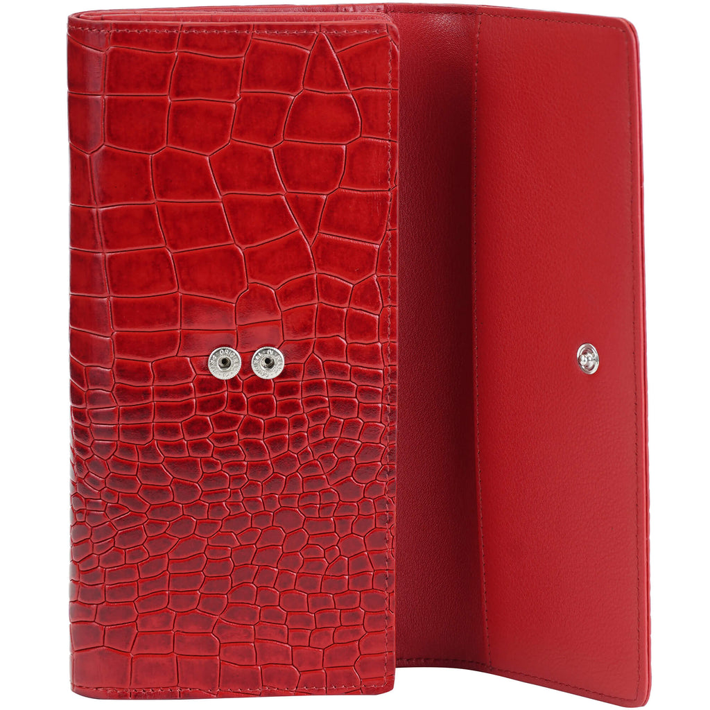 Mancini Portefeuille quadripliant Croco2 RFID 6900369 | Cuir - Boutique du Cordonnier