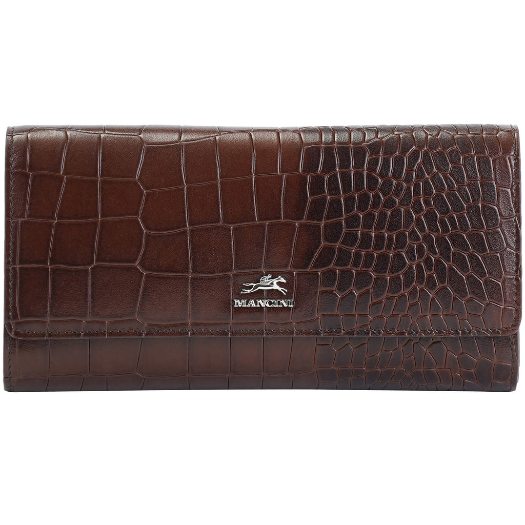 Mancini Portefeuille quadripliant Croco2 RFID 6900369 | Cuir - Boutique du Cordonnier